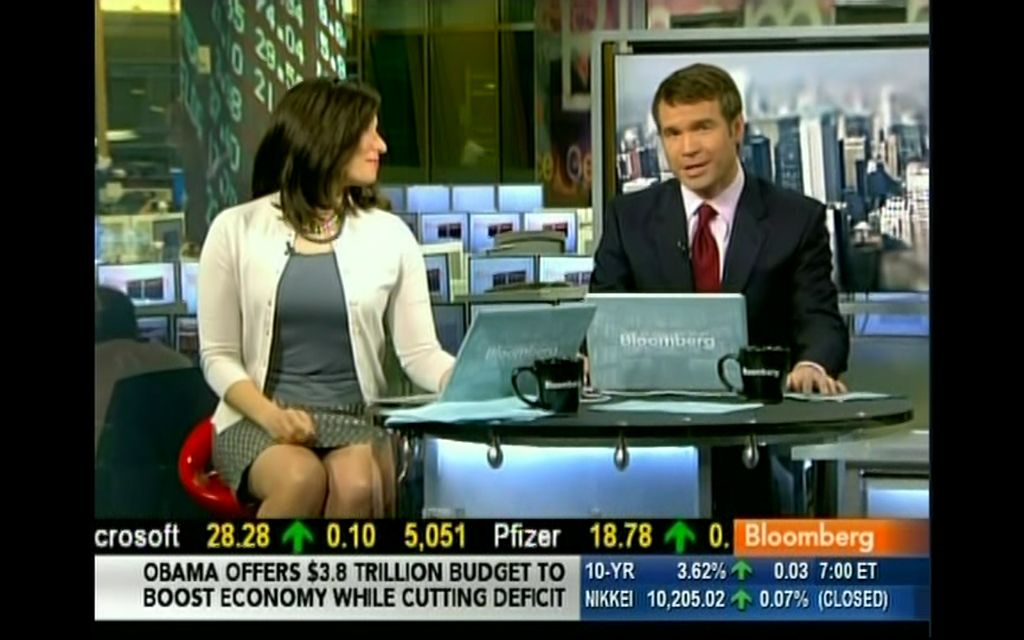 TV Anchor Babes A Hot Leggy Deirdre Bolton on Bloomberg